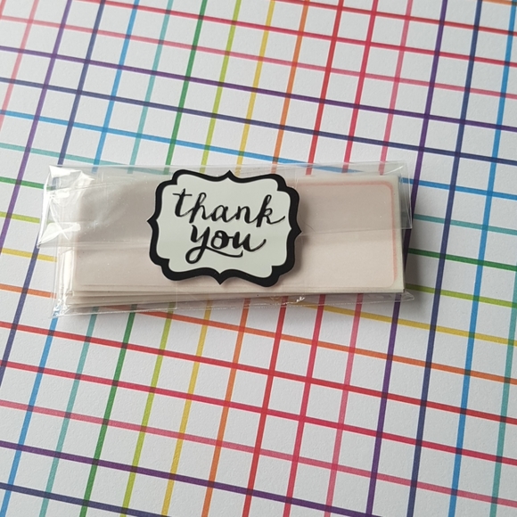 3/25$ 50 pcs Do Not Bend Thank You Stickers (1" x 3") Inches. - Picture 5 of 5
